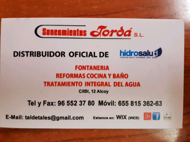 Fontanería Saneamientos Jordá